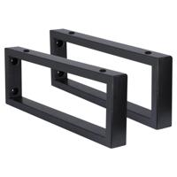 Ophangbeugel Differnz 2.5x44x15 cm Zwart Set 2 Stuks - thumbnail
