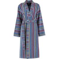 Cawo dames kimono met strepen - luxe katoen-38 - thumbnail