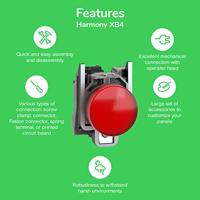 Schneider Electric ZB4BVB1 Fitting Met bevestigingsadapter, Met fitting Wit 24 V/DC, 24 V/AC 1 stuk(s) - thumbnail