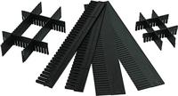 LA-KA-PE Onderste deel | voor transportstapelbak hoogte 180 mm | PP antraciet | 10 stuks - TRK 180/5 TRK 180/5 - thumbnail