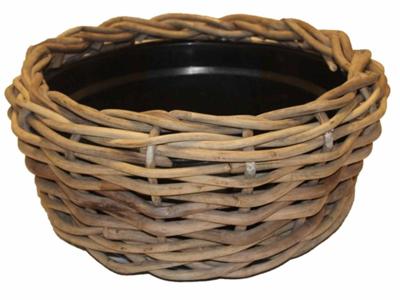 Drypot CI rotan d56h26cm grijs Van der Leeden - Van der leeden Drypot CI rotan d56h26cm grijs Van der Leeden - Van der leeden