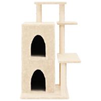 VidaXL Kattenmeubel met sisal krabpalen 97 cm crèmekleurig - thumbnail