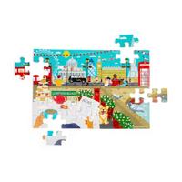 Bigjigs houten londen stad vloerpuzzel, 48st. - thumbnail