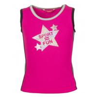 Papillon tanktop sport = fun meisjes roze - thumbnail