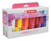 Talens Art Creation acrylverf tube van 75 ml, set van 12 tubes in geassorteerde kleuren - thumbnail