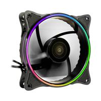 Inter-Tech FX-908B RGB PC-ventilator Zwart Incl. LED-verlichting - thumbnail