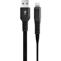 OtterBox Premium Reinforced Braided USB-A naar Lightning Cable, MFi Certified, Oplaadkabel voor iPhone en iPad, Ultra-robuust, Bend en Flex getest, 1m, Zwart - thumbnail