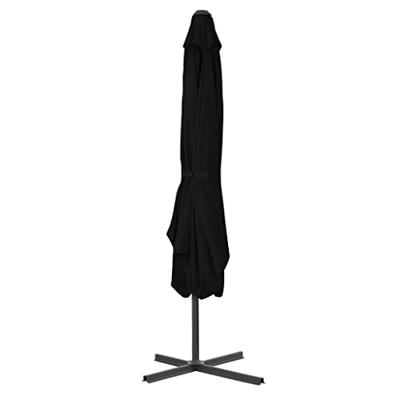 VidaXL Parasol met stalen paal 250x250x230 cm zwart