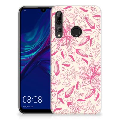 Huawei P Smart Plus (2019) TPU Case Pink Flowers