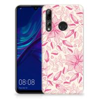 Huawei P Smart Plus (2019) TPU Case Pink Flowers - thumbnail