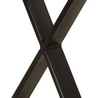 Bankje met natuurlijke rand 105 cm massief mangohout - thumbnail