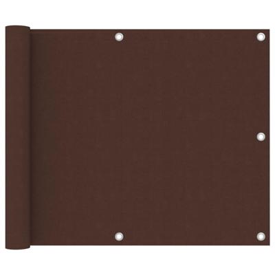 VidaXL Balkonscherm 75x500 cm oxford stof bruin