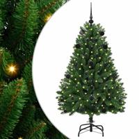 VidaXL Kunstkerstboom met 150 led groen 150 cm pvc en metaal - thumbnail