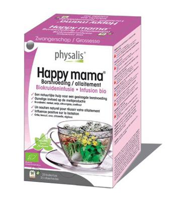 Physalis Biokruideninfusie Happy Mama Thee 20Stuks Physalis Biokruideninfusie Happy Mama Thee 20Stuks