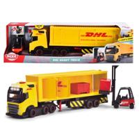 Dickie Toys DHL Vrachtwagen + Heftruck + Licht en Geluid - thumbnail
