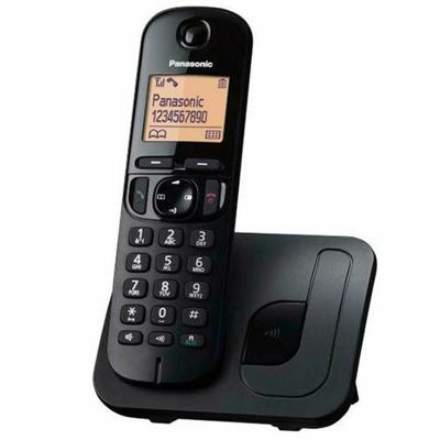 Panasonic KX-TGC210 Draadloze vaste telefoon, LCD, beller-ID, 50 nummers, navigatieknop, ECO-modus, ruisonderdrukking, zwart