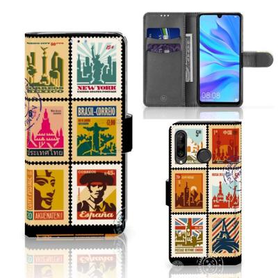 Huawei P30 Lite (2020) | Flip Cover | Postzegels Huawei P30 Lite (2020) | Flip Cover | Postzegels