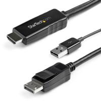 Adapter DisplayPort naar HDMI/VGA Startech HD2DPMM2M (2 m) Zwart - thumbnail