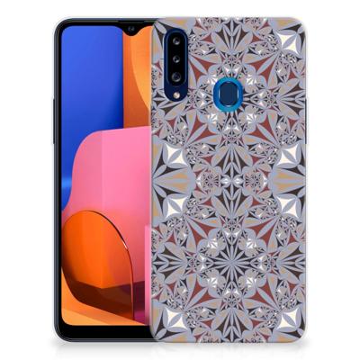 Samsung Galaxy A20s | TPU | Siliconen hoesje | Flower Tiles
