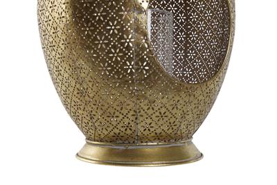 Kaarshouder Home ESPRIT Gouden Metaal Kristal 24 x 24 x 38,5 cm