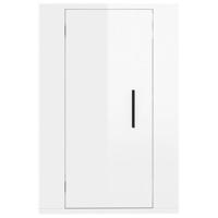 Tv-wandmeubels 2 st 40x34,5x60 cm hoogglans wit - thumbnail