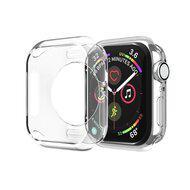 Siliconen case 44mm - Transparant - Geschikt voor Apple Watch 44mm - thumbnail