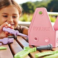 Green Toys gereedschapskist roze - thumbnail