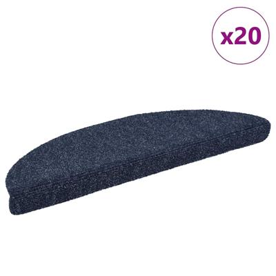 Trapmatten Zelfklevend 20 stuks 56x17x3 cm Blauw Halfrond