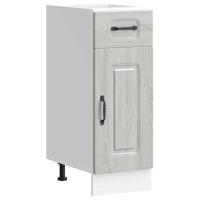 Keuken onderkast Kalmar bewerkt hout grijs sonoma eiken - thumbnail