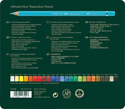 Faber Castell fc-117524 aquarelpotlood faber-castell albrecht dürer etui à 24 stuks - thumbnail