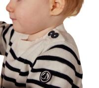 Gebreide trui PETIT BATEAU blauw, gestreept - thumbnail