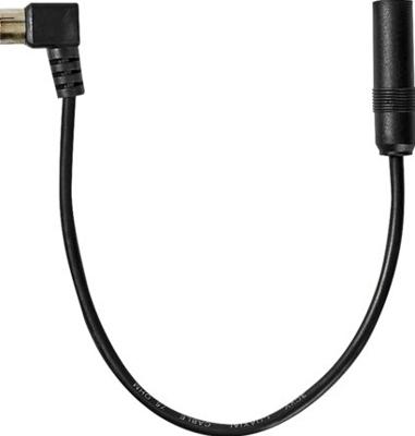 Kabel voor Auto-Antenne - IEC (Coax) Male - Auto-Antenne-Aansluiting - Vernikkeld - 0.30 m - Rond - PVC - Zwart - Polybag