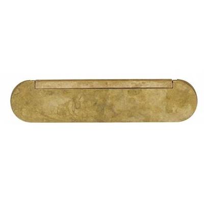 Tochtklep messing getrommeld