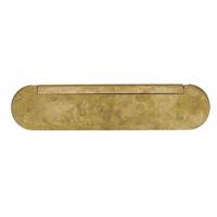 Tochtklep messing getrommeld - thumbnail