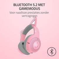 RAZER Kraken Kitty BT V2 Over Ear koptelefoon Bluetooth Stereo Kwarts, Pink Gamen - thumbnail