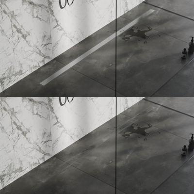 Brauer Douchegoot met Multifunctioneel Rooster en Flens - 200 cm - Rvs Geborsteld