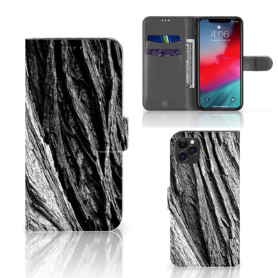 Book Style Case Apple iPhone 11 Pro Max Boomschors Grijs Book Style Case Apple iPhone 11 Pro Max Boomschors Grijs