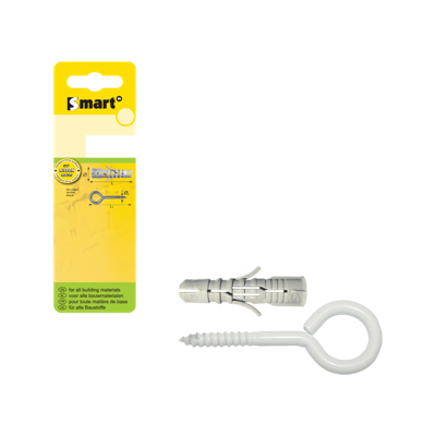 pgb-Europe SMART | SMART-plug + schroefoog Ø 8x40 Epoxy wit | 4 st SM0PSON0508080040H