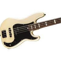 Fender Duff McKagan Deluxe Precision Bass RW White Pearl elektrische basgitaar met gigbag - thumbnail