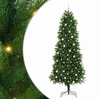 VidaXL Kerstboom met 300 led met standaard groen 240 cm pe - thumbnail