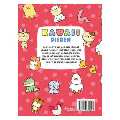 Rebo Publishers Kawaii dieren leer stap voor stap tekenen