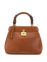 Gucci Pre-Owned Bamboo Line Lady Lock tote - Brown - thumbnail