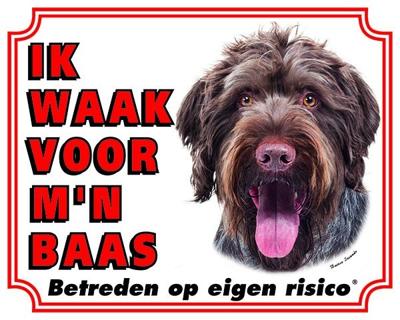 Duitse Staande Ruwhaar Waakbord - Ik waak voor mijn baas