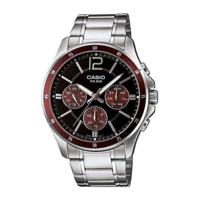 Casio MULTIFUNCTION CALENDAR - BLACK & BORDEAUX (Ø 43,5 mm) Heren horloge - thumbnail