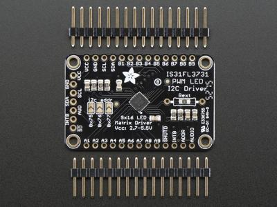 Adafruit 16x9 Charlieplexed PWM LED Matrix Driver - IS31FL3731 [ADA2946]
