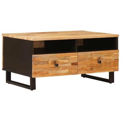 Salontafel met lade Bruin 89 x 59.5 x 17 cm Massief Mango Hout