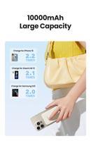 UGREEN 25208 Oplaadbare batterij (USB-C) 10000 mAh Li-ion USB-C Beige - thumbnail