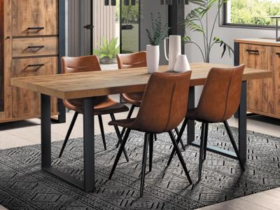 Rechthoekige eettafel ONNIX 200 cm tropix hout