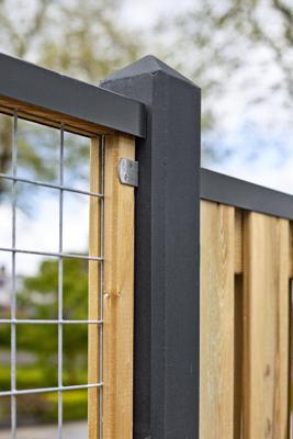 U-profiel zwart 50 mm Tuindeco - Tuindeco