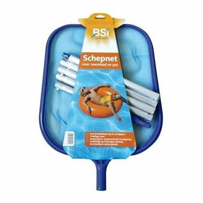 Landingsnet - BSI - Oppervlaktelandingsnet - Verwijderbaar - Voor het verwijderen van bladeren en insecten - Voor zwembaden - 140 cm